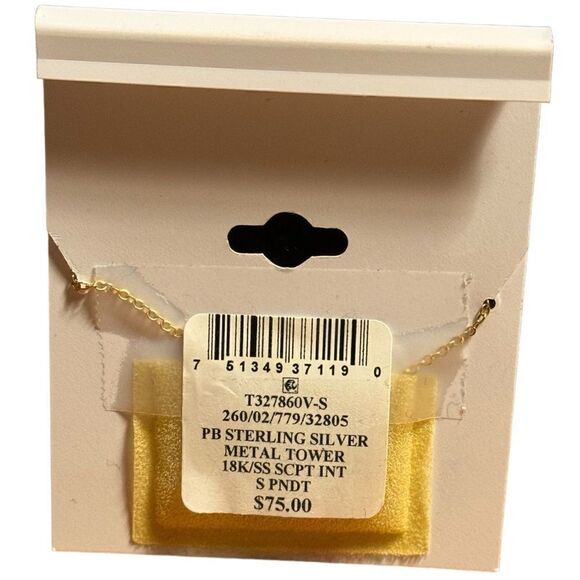 NWTGiani Bernini S Initial 18 Pendant Necklace in 18k GoldPlated Sterling Silver - Picture 3 of 3